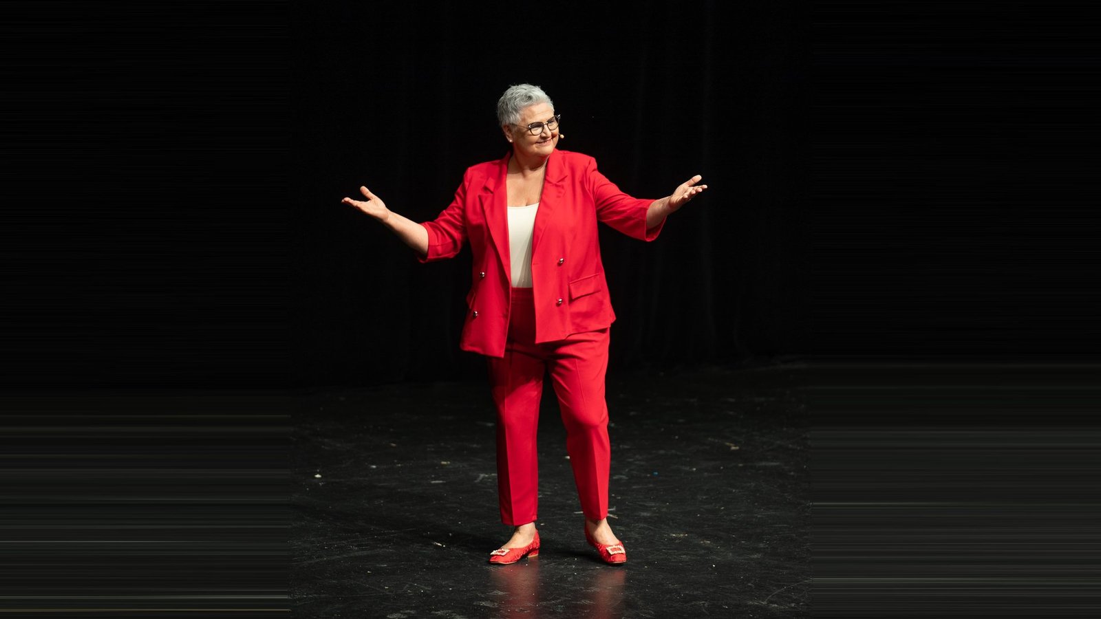 Beata Borucka podczas stand-upu