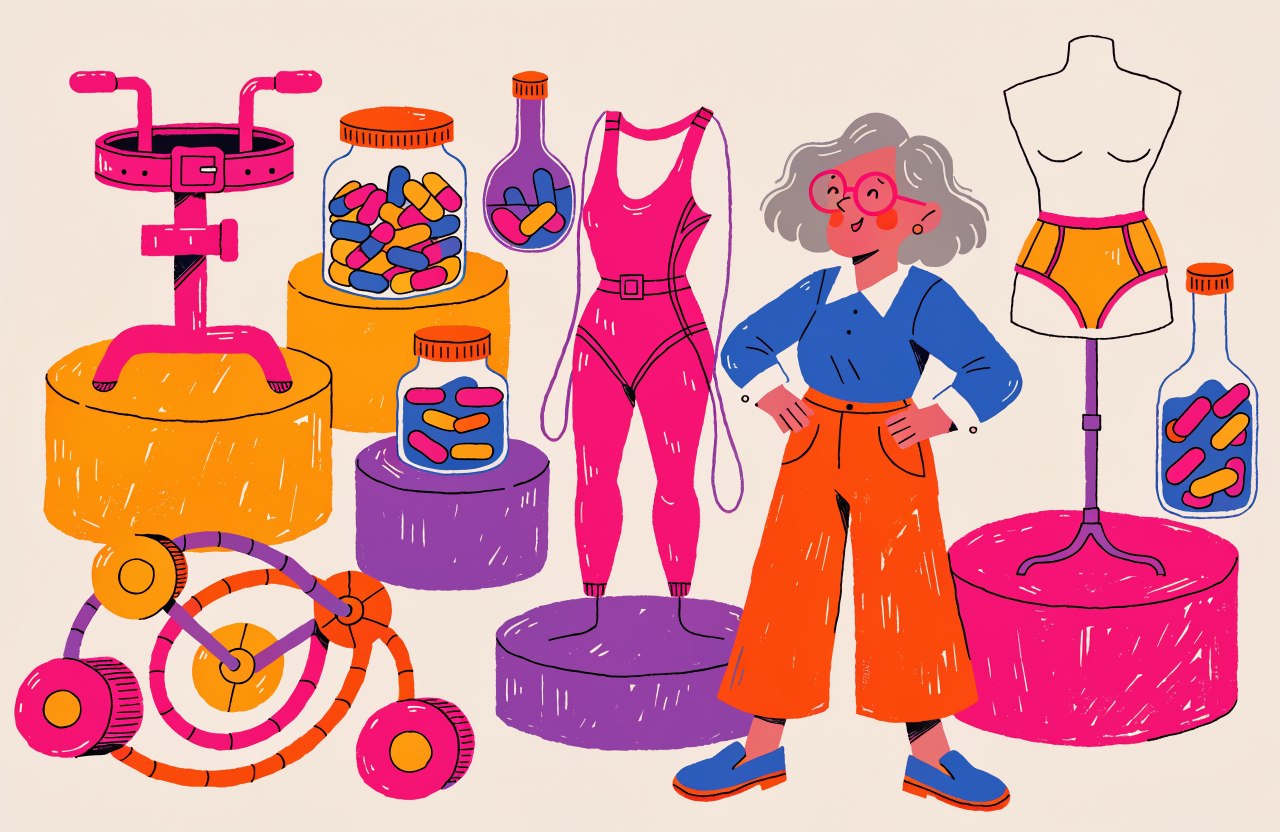 Ilustracja: absurdalne gadżety odchudzające